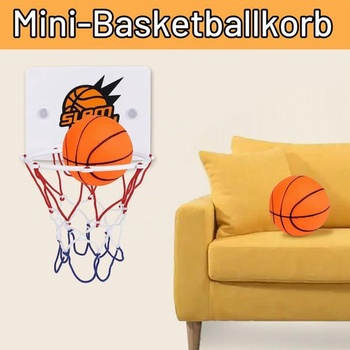 Sada 4 mini basketbalových košov na vnútorné použitie, s prísavkou a vzduchovou pumpou, bez nutnosti