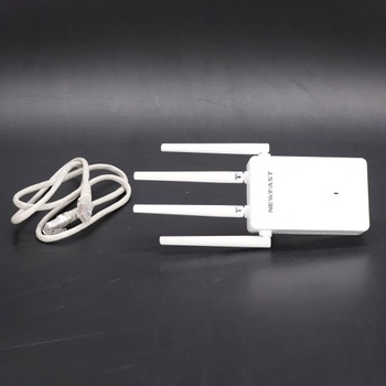 NEWFAST RE516 N300 WLAN opakovač, 2,4 GHz, WLAN zesilovač se 4 anténami, LAN port