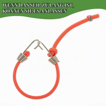 20dílná sada bungee šňůr s háčky, malé elastické šňůry, mini gumové napínací popruhy, nastavitelné