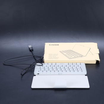CACOE Mini Bluetooth klávesnice se stojánkem pro mobilní telefony, ultratenká přenosná, skládací,