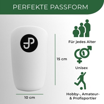 JDP Individuálně nastavitelné chrániče holení, Prémiové fotbalové chrániče holení pro muže 15x10