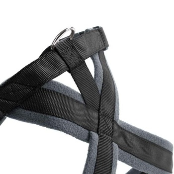 Postroj pre psov HUNTER London Comfort, čierny, veľkosť S-M/1
