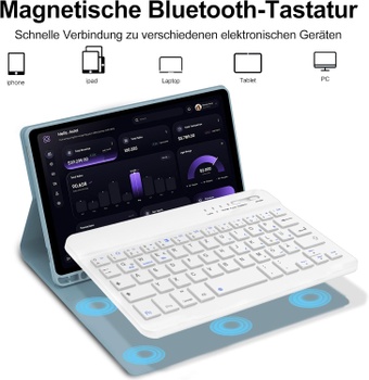 Pouzdro a klávesnice modré