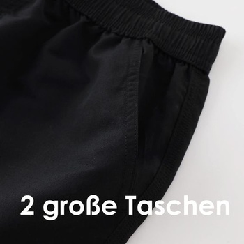Rýchloschnúce profesionálne plavecké šortky s vnútornými sieťovanými nohavičkami a vreckami,