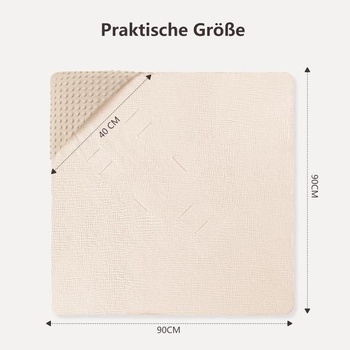 Detská zavinovacia deka Susurration do autosedačky, 90x90 cm, univerzálna pre kočíky a autosedačky,