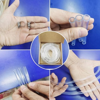 Sady priehľadných hadíc, vnútorný priemer 6 mm 7 mm 8 mm, dĺžka 9 m, flexibilná palivová hadica, vodná