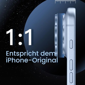 Ochranný kryt fotoaparátu JETech pre iPhone 18 Pro Max, 1 kus, Polar iPhone 18 Pro Max Polar
