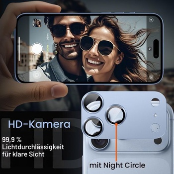 Ochranný kryt fotoaparátu JETech pro iPhone 18 Pro Max, 1 kus, Polar iPhone 18 Pro Max Polar