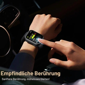 Pouzdro TAURI pro Apple Watch Series 12 46 mm, 2 kusy – černé