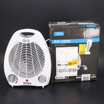 Vykurovací ventilátor Güde biely 2 stupne 85175