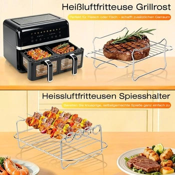 16dílná sada příslušenství pro fritézu, příslušenství pro fritézu Ninja Foodi Max Dual Zone
