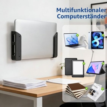 Držiak notebooku pod stôl, Nástenný držiak notebooku s nabíjacím portom, Univerzálny držiak pod stôl