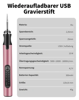 Elektrické gravírovací pero Multifunkční sada gravírovacích nástrojů, ZITFRI Mini gravírovací