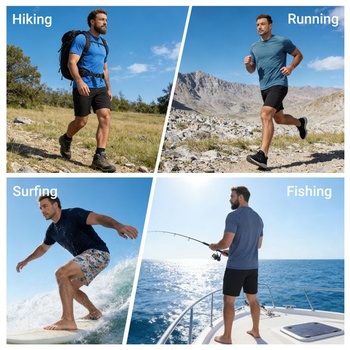 Pánské tričko MEETWEE s UV ochranou, dlouhý/krátký rukáv, UPF 50+, rashguard, UV ochrana, prodyšné,