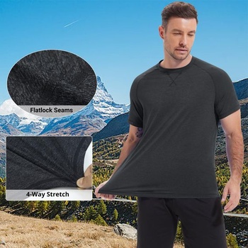 Pánské tričko MEETWEE s UV ochranou, dlouhý/krátký rukáv, UPF 50+, rashguard, UV ochrana, prodyšné,