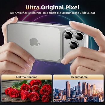 Ochranný kryt fotoaparátu pro iPhone 17 Pro Max, stříbrný