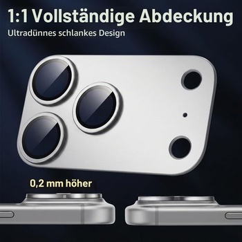 Ochranný kryt fotoaparátu pro iPhone 17 Pro Max, stříbrný