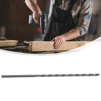 300 mm extra dlouhé vrtáky z rychlořezné oceli, ideální pro vrtání do kovu, dřeva nebo PVC (10 mm)