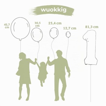 Dekorace k 1. narozeninám chlapce, sada girland z balónků v šalvějově zelené barvě, šalvějově