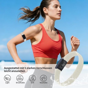 Chinbersky 22mm športový bicepsový pás kompatibilný s Amazfit Helio Strap pre ženy aj mužov,