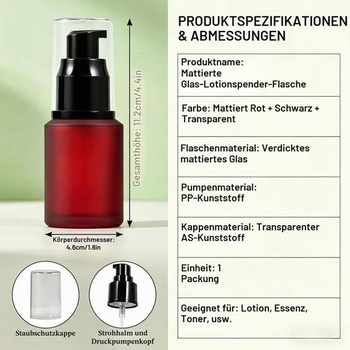 2 ks 60ml luxusná prázdna znovu naplniteľná sklenená pumpička s lisovacím lisom na pleťové mlieko,
