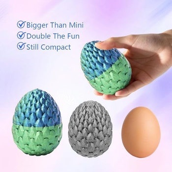 Dračie vajcia s drakom, 30 cm Flexibilný 3D drak s kĺbmi