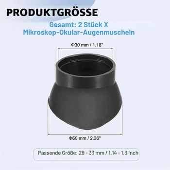 Okuláry PATIKIL 29-33 mm, očnice (2 kusy), gumový kryt okuláru