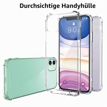 Priehľadné puzdro Totill pre iPhone 11, puzdro na 1 telefón s 3 ochrannými fóliami z tvrdeného