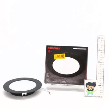 BRILONER - 1x LED zapustené bodové svetlo 230V ploché, neutrálne biele svetlo, 12W 1200lm, LED