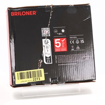 BRILONER - 1x LED zapustené bodové svetlo 230V ploché, neutrálne biele svetlo, 12W 1200lm, LED