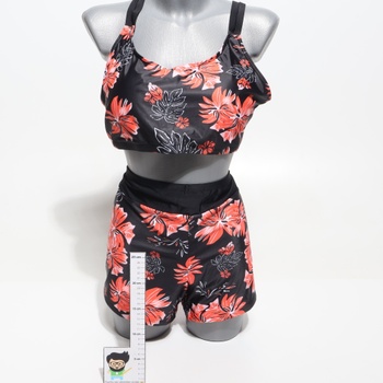 JASAMBAC Tankini Plus Size, dámske plavky s korekciou bruška. Dámska trojdielna sada bikín, horný diel