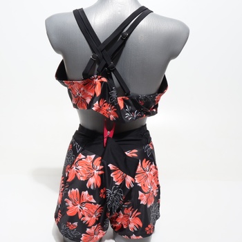 JASAMBAC Tankini Plus Size, dámské plavky s korekcí bříška. Dámská trojdílná sada bikin, horní díl
