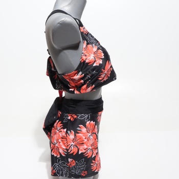 JASAMBAC Tankini Plus Size, dámské plavky s korekcí bříška. Dámská trojdílná sada bikin, horní díl