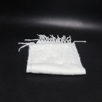 Biely šál so strapcami, 180 cm