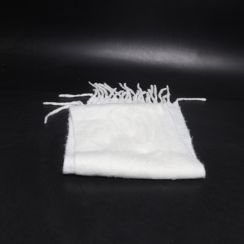 Biely šál so strapcami, 180 cm
