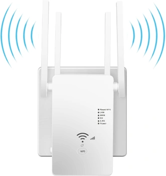 Bílá WiFi anténa - 1200 Mbit/s  Qwdqwd