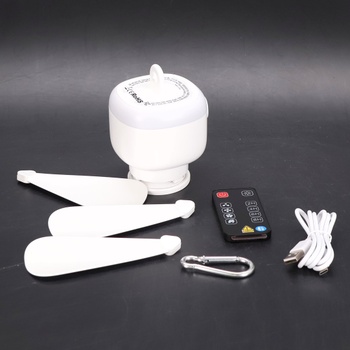 Stropní ventilátor TUIBEIDAMAI 8000mAh, bílá
