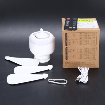 Stropní ventilátor TUIBEIDAMAI 8000mAh, bílá