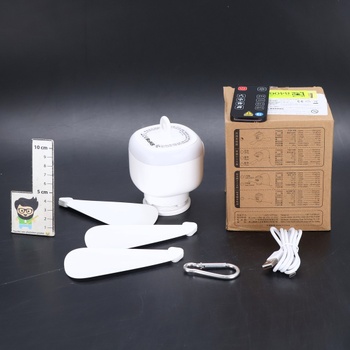 Stropní ventilátor TUIBEIDAMAI 8000mAh, bílá