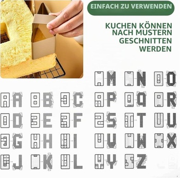 Formy na pečení MEESOGA Letter-Backform