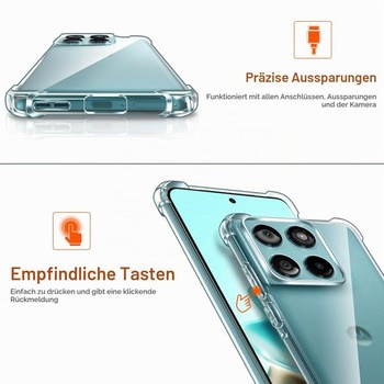 Priehľadný silikónový kryt ivoler pre Motorola Moto Edge 60 Fusion 5G / Moto Edge 60 5G s