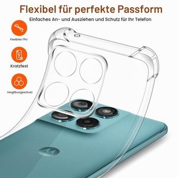 Priehľadný silikónový kryt ivoler pre Motorola Moto Edge 60 Fusion 5G / Moto Edge 60 5G s