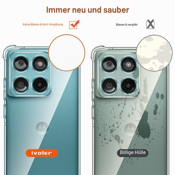 Priehľadný silikónový kryt ivoler pre Motorola Moto Edge 60 Fusion 5G / Moto Edge 60 5G s