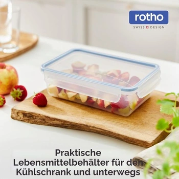 Úložné boxy Rotho Clic & Lock, balení po 3 kusech, 1,5 l, s víčky, nepropustné, balení po 3 kusech