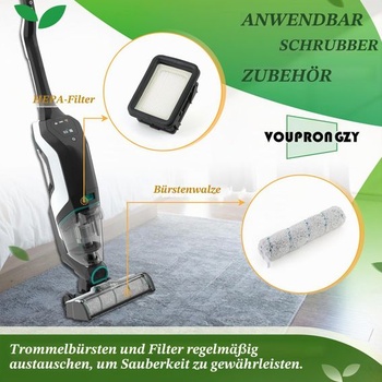 2 kefové valce, 4 filtre, náhradné diely pre sadu príslušenstva k mokro-suchému vysávaču Bissell