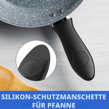 Sada 4 silikónových rukovätí na panvice, rukoväte hrncov s tepelnou ochranou, silikónové rukoväte na panvice