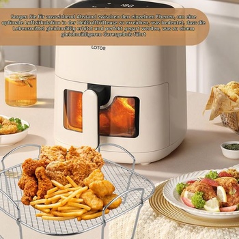 Rošt na grilovanie do teplovzdušnej fritézy, rošt z nerezovej ocele do teplovzdušnej fritézy,