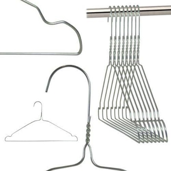 Hangerworld 50 drátěných ramínek na oblečení s prohlubněmi…
