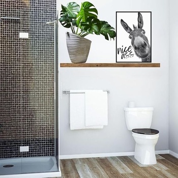 Plakát Casapixo Donkey Nice Ass A3 | 29,7 cm x 42 cm | Nástěnné umění bez rámu | Obrazy do