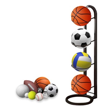 Stojan na lopty, stojan na lopty, vertikálne úložisko lôpt, stojan na lopty na basketbal, futbal,